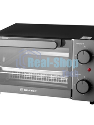 Мини-печь BRAYER BR2600 1200 Вт, 9 л, серебристый