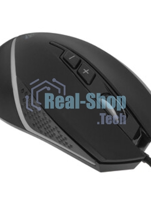 Мышь проводная AULA F805 черный, 6400 dpi, USB, кнопки - 7