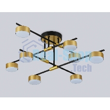 Потолочный светильник Ambrella light FL51752/8 BK/GD черный/золото GX53/8 max 12W 720*720*245