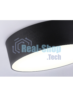 Потолочный светодиодный светильник Ambrella light FV5521 BK черный LED 26W 3000K D220*58 (Без ПДУ)