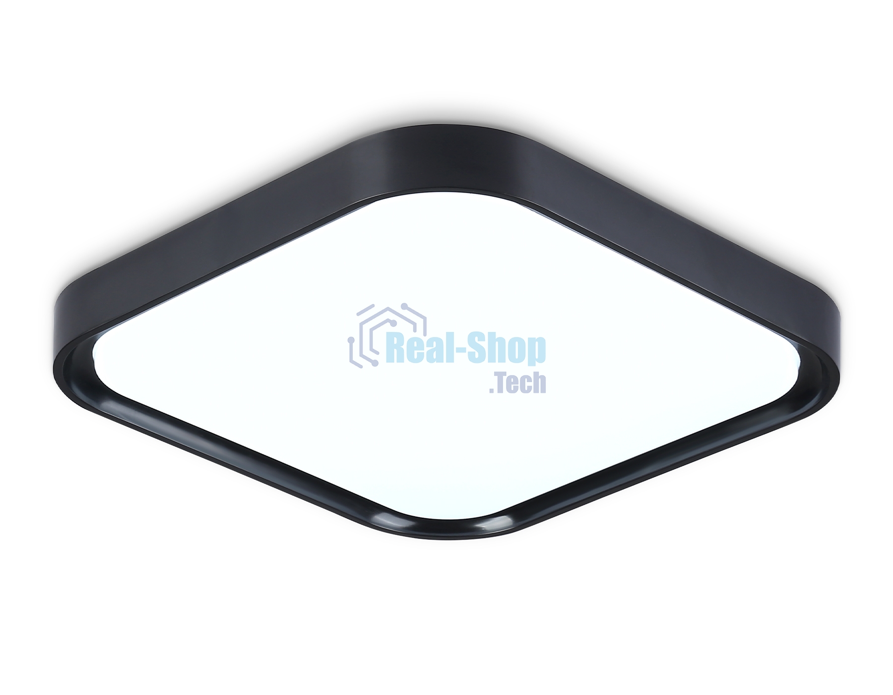 Потолочный светодиодный светильник Ambrella light FZ1268 BK черный 27W 5000K 350*350*60 (Без ПДУ)
