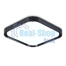 Потолочный светодиодный светильник Ambrella light FZ1268 BK черный 27W 5000K 350*350*60 (Без ПДУ)