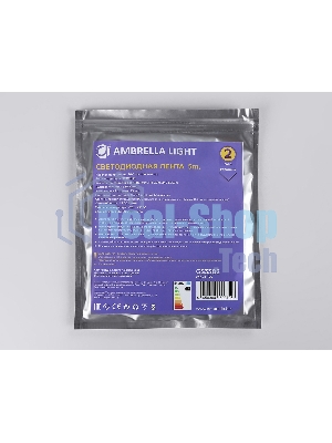 Светодиодная лента Ambrella light GS3302 2835 240Led/ 18W m/ 24V IP20 4500K/ 5000*10*1.2mm (2 конт.)