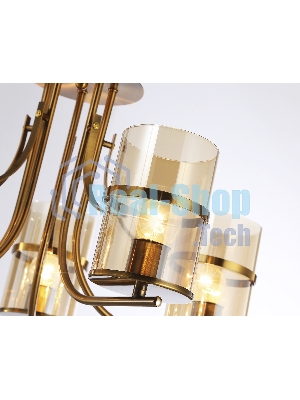 Светильник Ambrella light TR3222/5 GD/TI золото/янтарь E27*5 max 40W D540*300