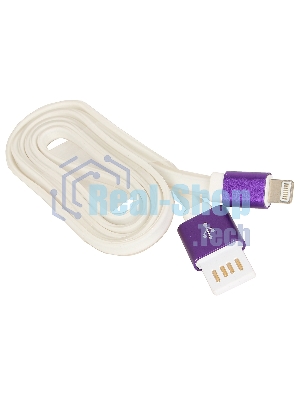 Кабель Gembird USB 2.0 Cablexpert AM/Lightning 8P, 1м, силиконовый шнур, разъемы фиолетовый металлик, пакет