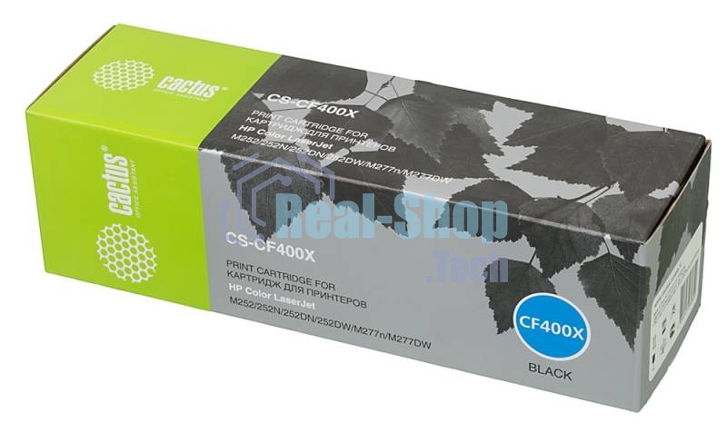 Картридж лазерный Cactus CS-CF400X черный (2800 стр.) для HP CLJ M252/252N/252DN/252DW/M277n/M277DW
