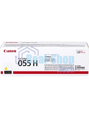 Картридж лазерный Canon 055 H Y (3017C002) желтый (5900 стр.) для Canon i-SENSYS серий MF740, LBP660