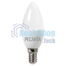 Лампа светодиодная LL-R-C37-5W-230-4K-E14 (свеча