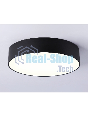 Потолочный светодиодный светильник Ambrella light FV5521 BK черный LED 26W 3000K D220*58 (Без ПДУ)