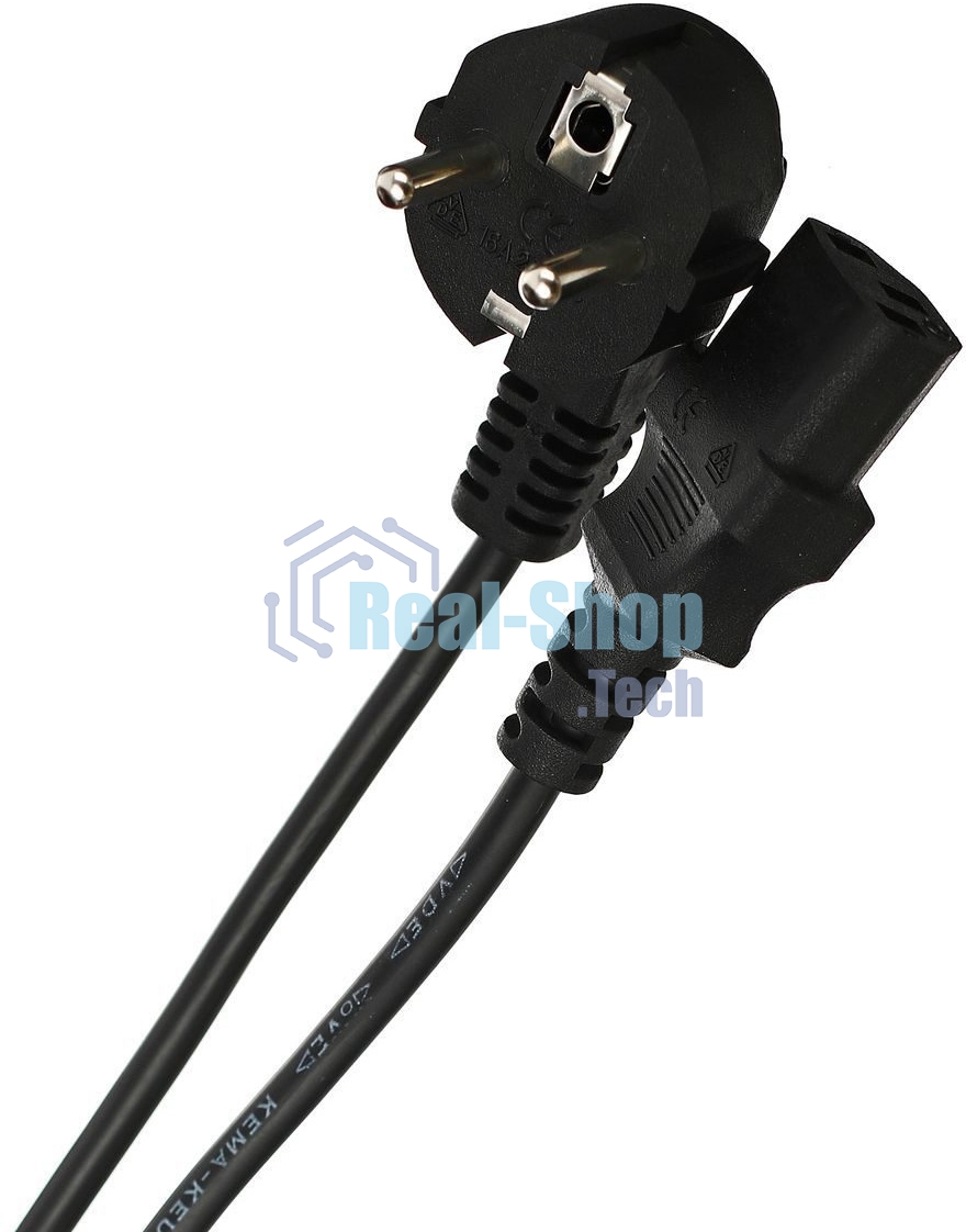 Кабель компьютер-розетка 220V (EURO) VDE 3G0,75мм2 VCOM CE021-CU 1,8 м