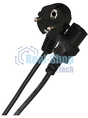 Кабель компьютер-розетка 220V (EURO) VDE 3G0,75мм2 VCOM CE021-CU 1,8 м