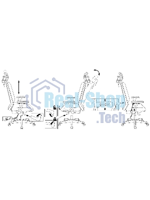 Кресло Бюрократ EXPERT TW-01 черный, сетка, подголовник