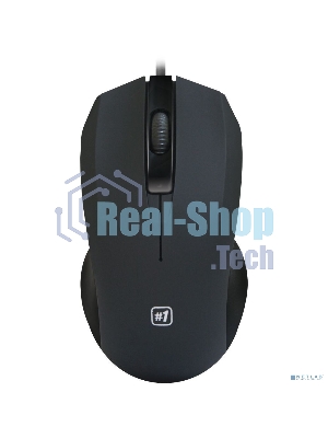 Мышь проводная Defender MM-310 черный, 1000 dpi, USB, кнопки - 3