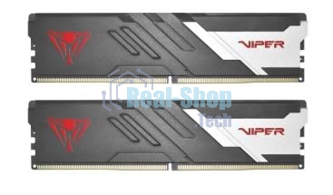 Оперативная память Patriot Viper Venom, DDR5, 32Gb (2x16Gb), 6000MHz, CL30, DIMM, с радиаторами, серый/черный