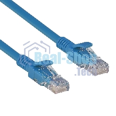 Патч-корд ExeGate UTP-RJ45-RJ45-C6-2M-BL, UTP, cat.6, 2м, синий