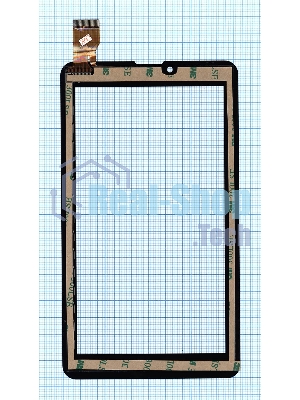 Сенсорное стекло (тачскрин) QCY-FPC-706 (Версия В), черное