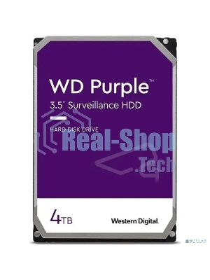Жесткий диск Western Digital 4Tb 5400rpm Purple SATA III, 256Mb, 3.5