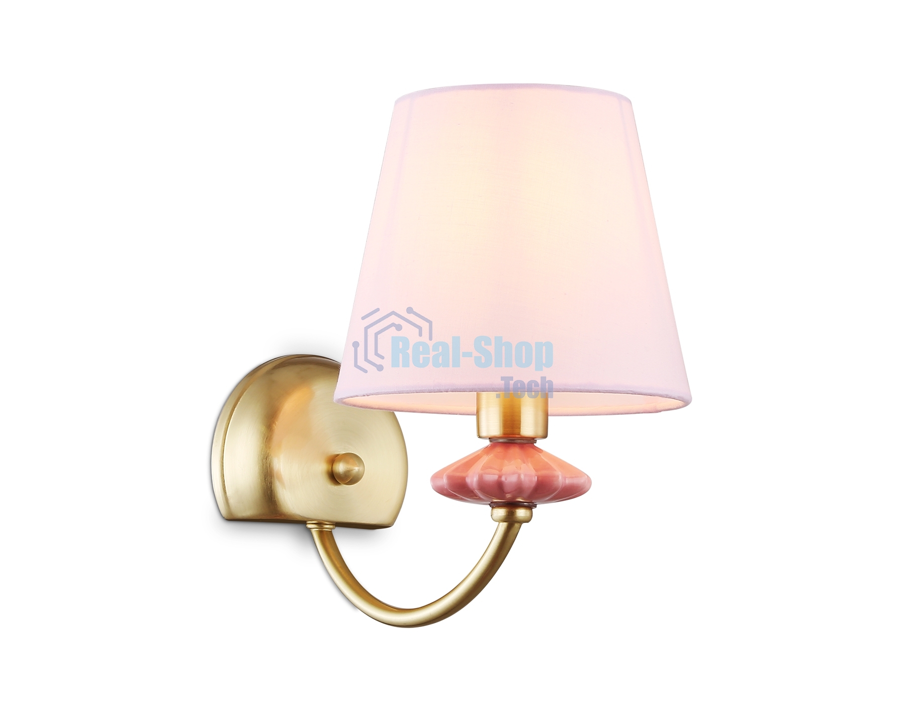 Настенный светильник Ambrella light LH75027 GD/PI золото/розовый E14 max 40W 240*150*240
