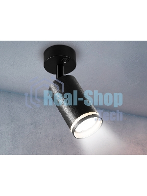 Накладной спот с выключателем Ambrella light TA121 BK черный GU10 max 12W D70*164*D55