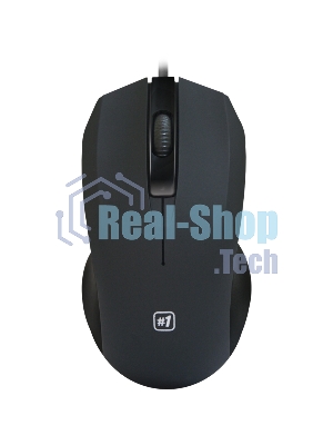 Мышь проводная Defender MM-310 черный, 1000 dpi, USB, кнопки - 3