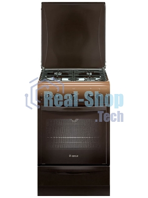 Плита газовая Gefest ПГ 5100-02 0010 коричневый, конфорок 4 шт, духовка 52 л, 50 см x 85 см x 58.5 см