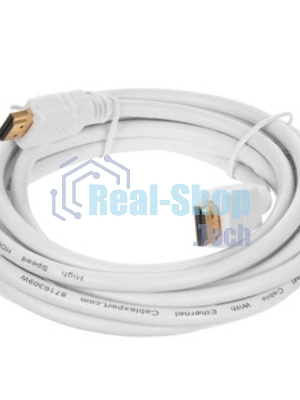 Кабель Cablexpert HDMI CC-HDMI490-10, 19M/19M, v2.0, медь, позол.разъемы, экран, угловой, 3м, черный, пакет