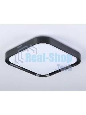 Потолочный светодиодный светильник Ambrella light FZ1268 BK черный 27W 5000K 350*350*60 (Без ПДУ)