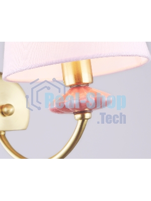 Настенный светильник Ambrella light LH75027 GD/PI золото/розовый E14 max 40W 240*150*240