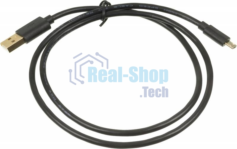 Кабель USB2.0 2A Square Connector USB A (m)/micro USB B (m) 0.75м позолоченные контакты
