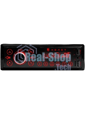 Автомагнитола Ural Молот АРС-МТ 333К, 1 DIN, Bluetooth, USB Type-A, AUX