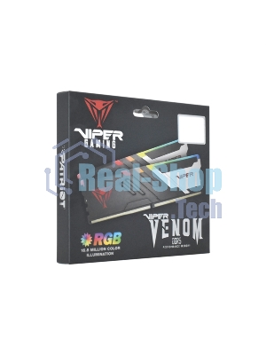 Оперативная память Patriot Viper Venom, DDR5, 32GB (2x16GB), 7400MHz, CL36, DIMM, с радиаторами, RGB, черный