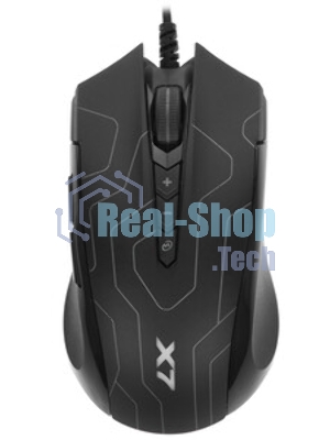 Мышь проводная A4Tech X89 Maze черный, 2400 dpi, USB, кнопки - 8
