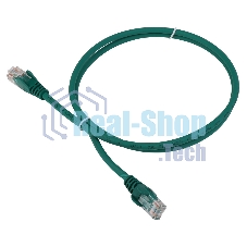 Патч-корд LANMASTER LSZH UTP cat.5e, 5.0 м, зеленый