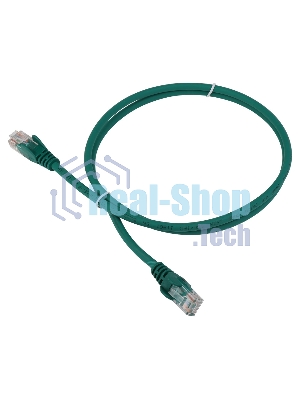 Патч-корд LANMASTER LSZH UTP cat.5e, 5.0 м, зеленый