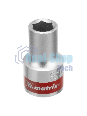 Головка торцевая Matrix 13110 10 мм, 6-гранная, CrV, под квадрат 1/2