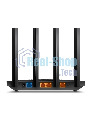 Роутер TP-Link AX1500 Dual-Band Wi-Fi 6 RouterSPEED: 300 Mbps at 2.4 GHz + 1201Mbps at 5 GHzSPEC: 4× Antennas, 1GHz Dual Core CPU, 1× Gigabit WAN Port + 3× Gigabit LAN Ports, 1024-QAM, OFDMAFEATURE: Tether App, WPA3, Access Point Mode, IPv6 Supported, IPTV, Bea