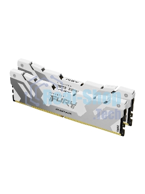 Оперативная память Kingston Fury Renegade, DDR5, 32Gb (1x32Gb), 6400MHz, CL32, DIMM, радиатор, белый