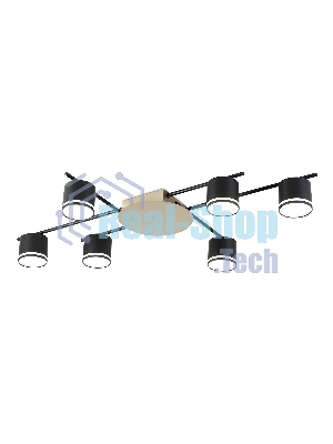 Потолочный светильник Ambrella light FL51756/6 BK/GD черный/золото GX53/6 max 12W 870*570*110