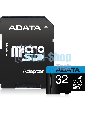 Флеш карта microSD 32Gb ADATA microSDHC Class 10 UHS-I A1 100/20 MB/s (SD адаптер)