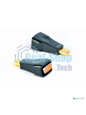 Переходник miniDisplayPort - VGA, Cablexpert A-mDPM-VGAF-01, 20M/15F, черный, пакет