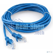 Патч-корд CCA light UTP Гарнизон PC-UTP-5e-5-B cat.5e, 5м, литой, многожильный синий