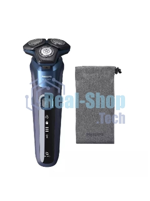 Электробритва роторная Philips S5885/10 реж.эл.:3 питан.:аккум. темно-синий