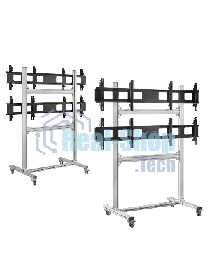 Напольный мобильный стенд ONKRON FSPRO2L-22 для видеостен 2х2 4 x 40”- 50