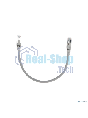 Патч-корд F/UTP Rexant cat.6, RJ45-RJ45, экранированный, 26AWG, LSZH, серый, 0.3 м