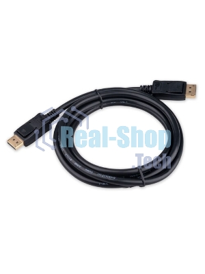 Кабель DisplayPort Cablexpert CC-DP8K-2M, 20M/20M, v1.4, 8К, медь, тройной экран, 2м, черный, пакет