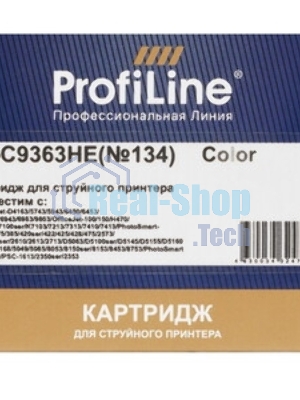Картридж струйный ProfiLine PL-C9363HE №134 для принтеров HP PS325/375/2613/2713/8153/8453/7103 Color водные