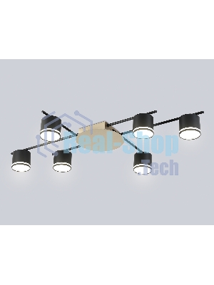 Потолочный светильник Ambrella light FL51756/6 BK/GD черный/золото GX53/6 max 12W 870*570*110