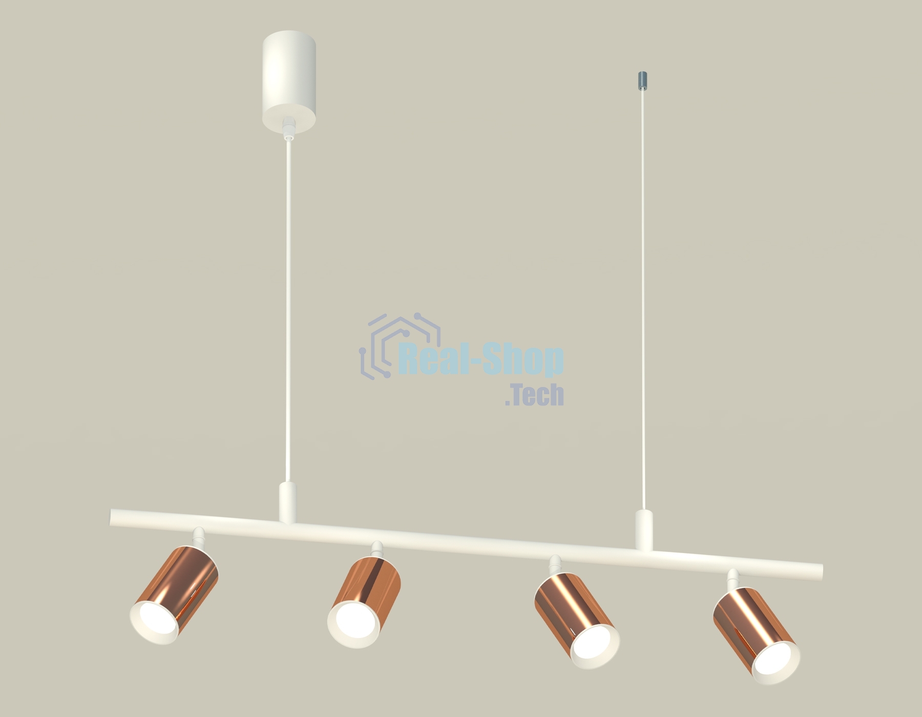 Светильник Ambrella light XB9001300/4 SWH/PPG белый песок/золото розовое полированное MR16 GU5.3 (С9001, С6326, N6101)