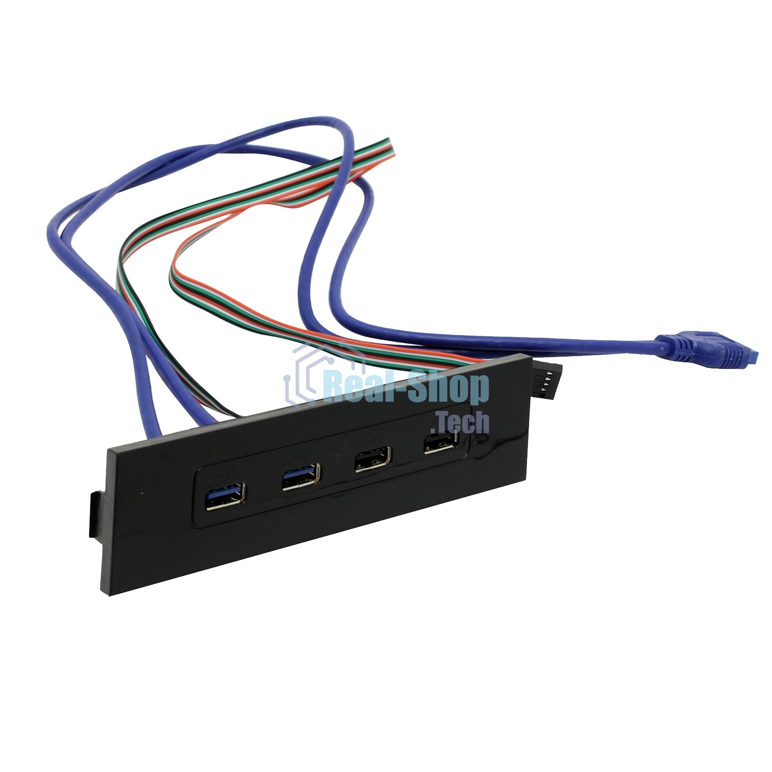 Планка USB на переднюю панель ExeGate U5H-614, 5.25