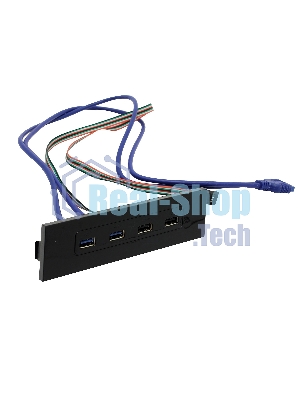 Планка USB на переднюю панель ExeGate U5H-614, 5.25